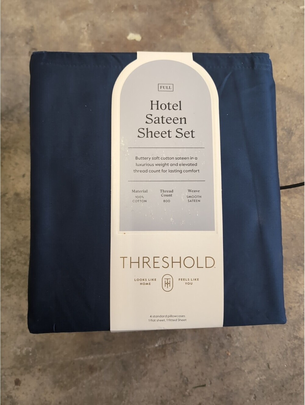 6pc 800 Thread Count Full size Solid Sheet Set - Threshold Signature